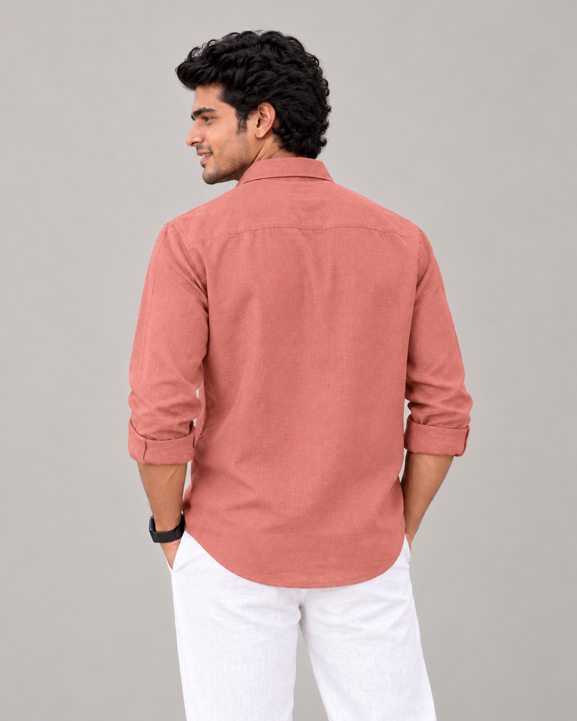Premium Linen Light Terracotta Shirt