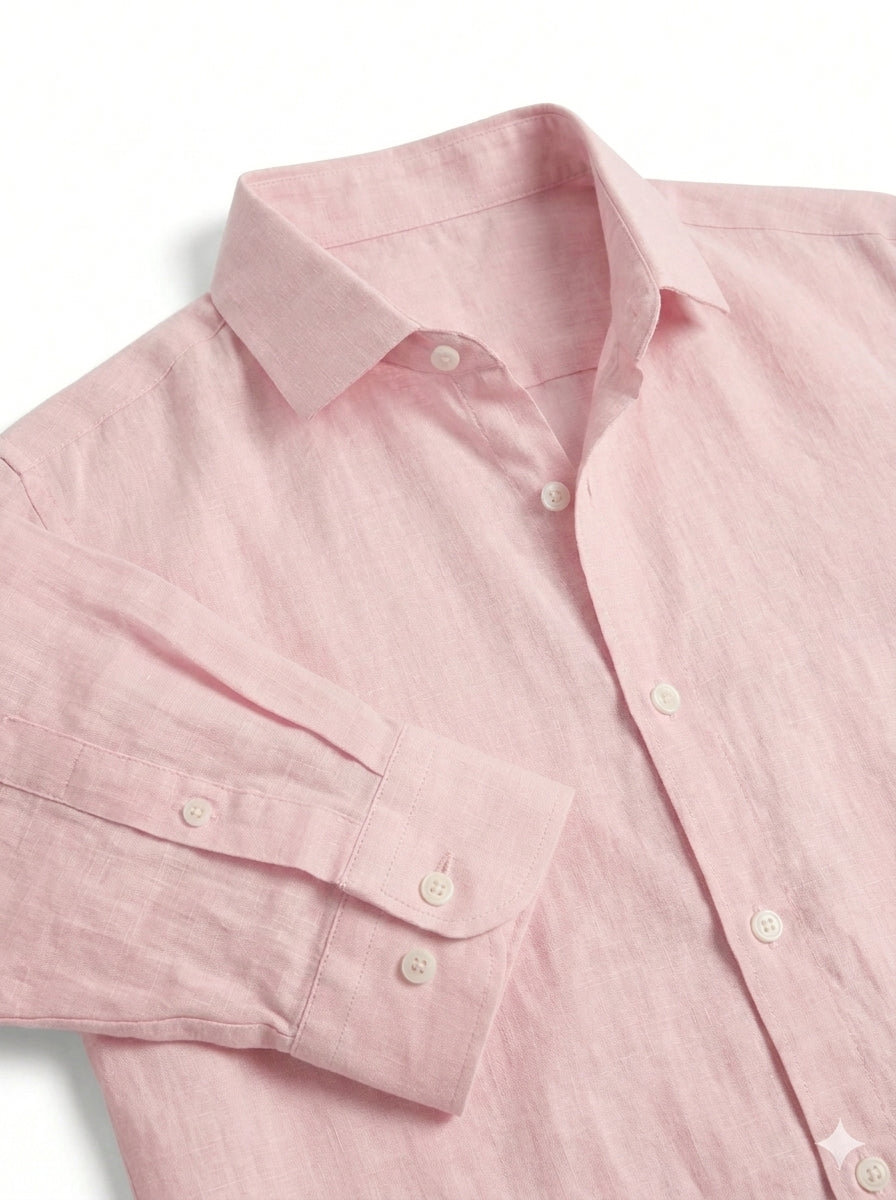 Premium Linen shirt light Pink