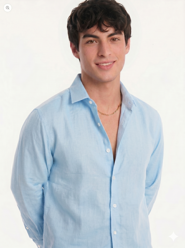 Premium Light blue Linen shirt