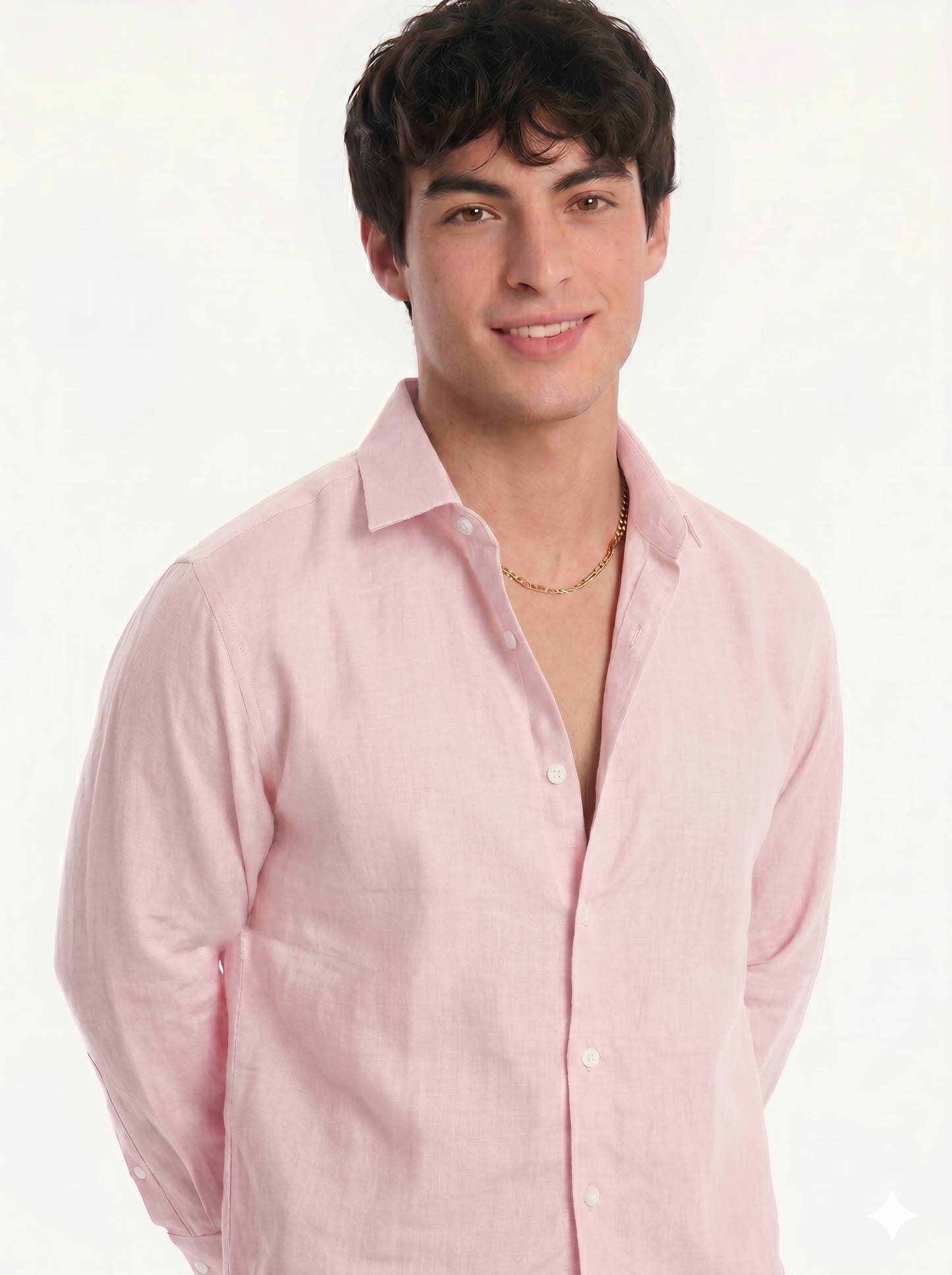 Premium Linen shirt light Pink