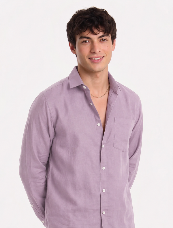Premium Linen shirt Lavender