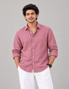 Premium Linen Onion Pink Shirt