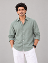 Premium Linen Light Green Shirt