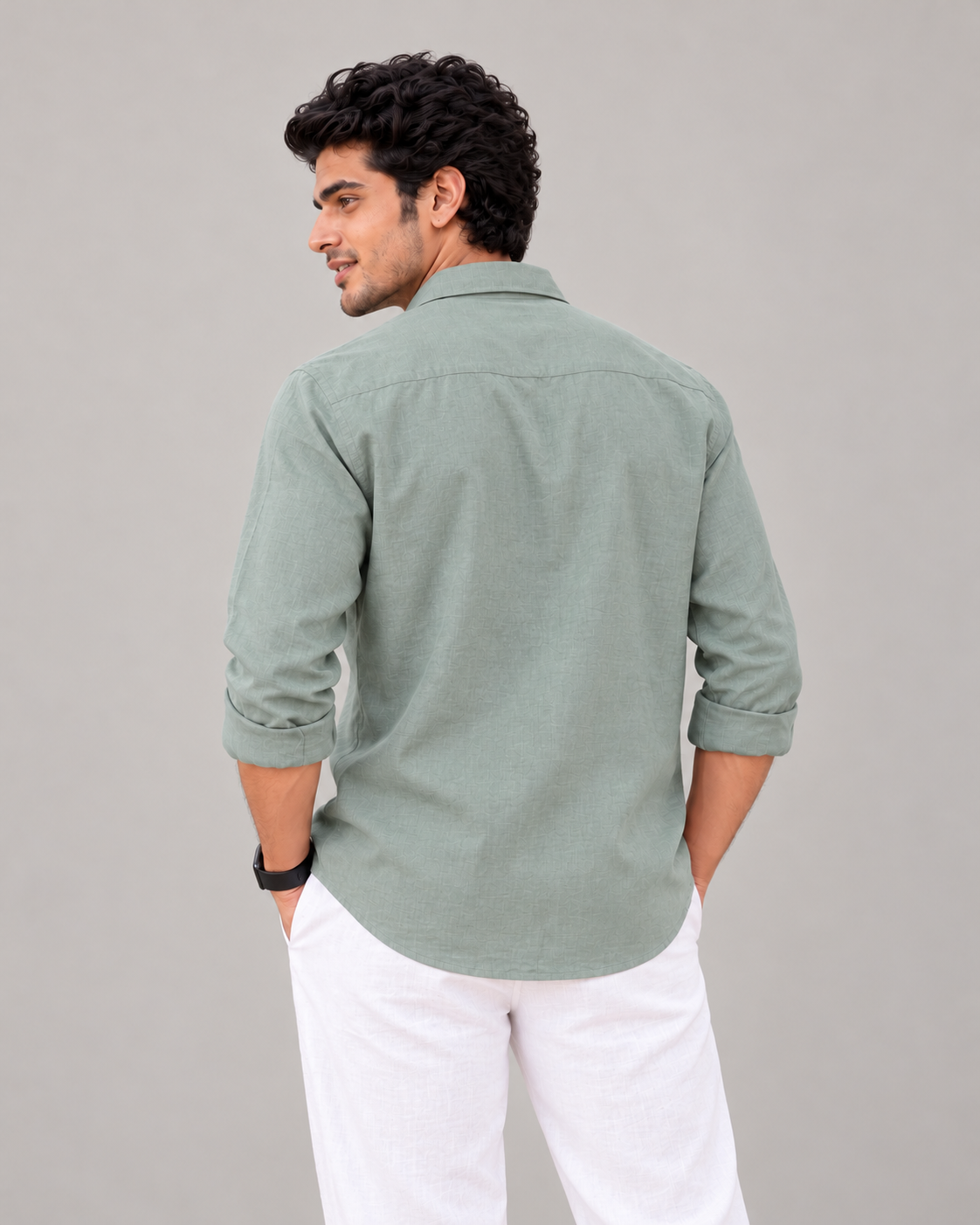 Premium Linen Light Green Shirt