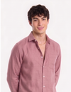 Premium Linen shirt Onion Pink