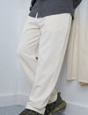 Premium White Relaxed fit Linen Trousers
