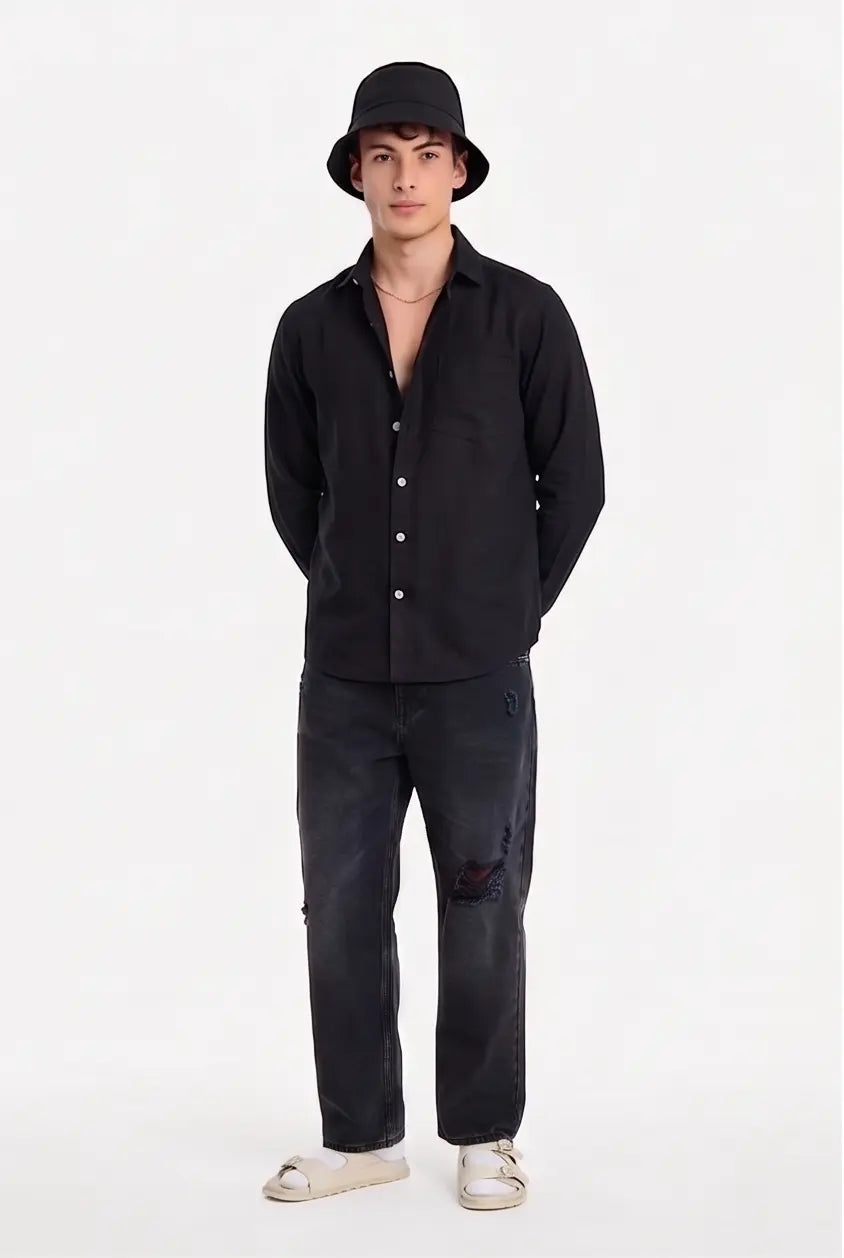 Premium Soild black Shirt